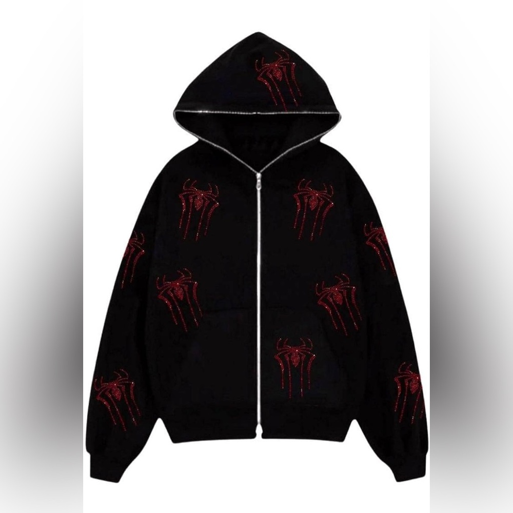 Women Y2K Hoodie Jacket Long Sleeve Graphic Zip Up Hoodie
